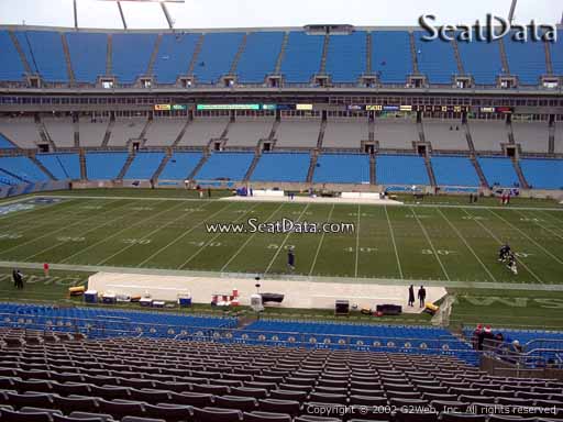 Seat view from section 315 at Bank of America Stadium, home of the Carolina Panthers