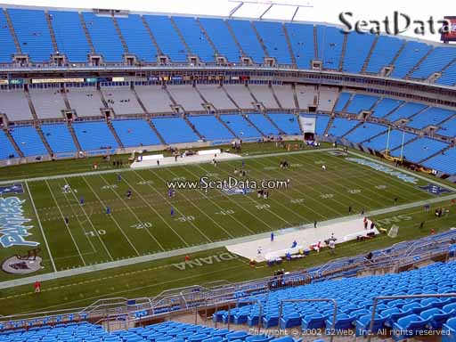 Seat view from section 519 at Bank of America Stadium, home of the Carolina Panthers