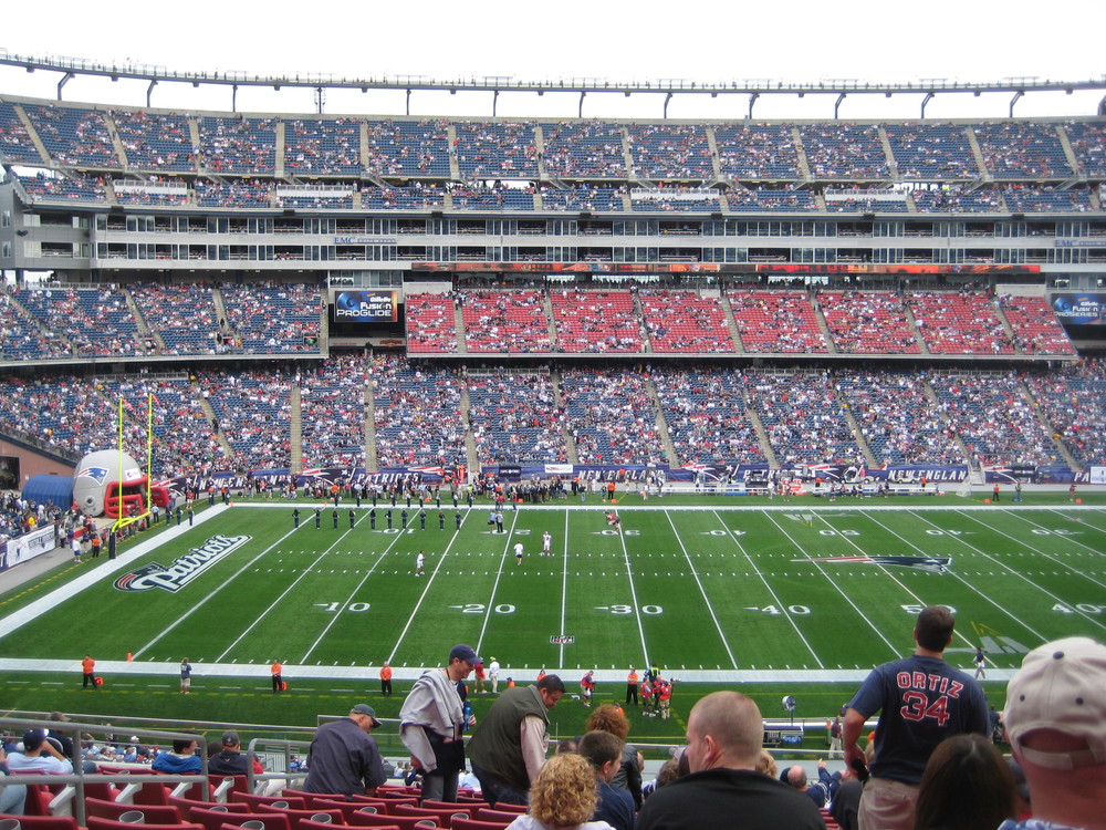 View from Putnam Club Section 33 at Gillette Stadium, home of the New England Patriots