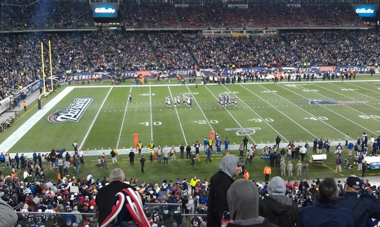 View from Putnam Club Section 235 at Gillette Stadium, home of the New England Patriots