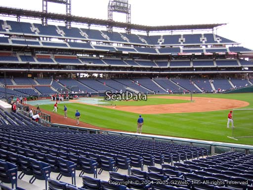 Seat view from section 111 at Citizens Bank Park, home of the Philadelphia Phillies