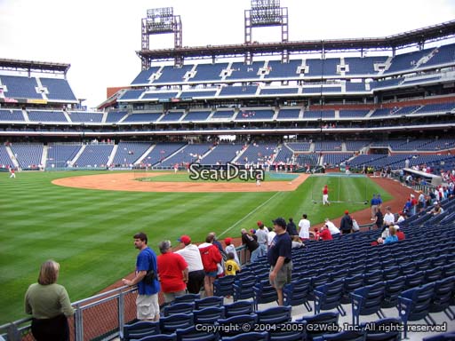 Seat view from section 139 at Citizens Bank Park, home of the Philadelphia Phillies