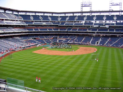 Seat view from section 201 at Citizens Bank Park, home of the Philadelphia Phillies