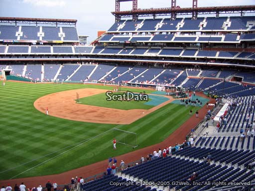 Seat view from section 235 at Citizens Bank Park, home of the Philadelphia Phillies