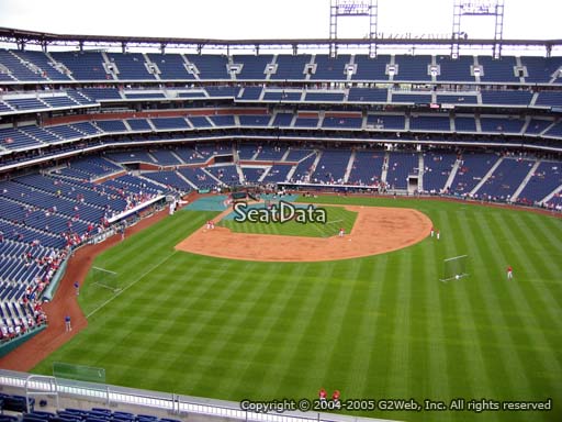 Seat view from section 302 at Citizens Bank Park, home of the Philadelphia Phillies