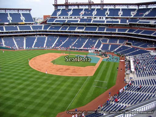 Seat view from section 333 at Citizens Bank Park, home of the Philadelphia Phillies