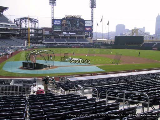 Seat view from section 114 at PNC Park, home of the Pittsburgh Pirates
