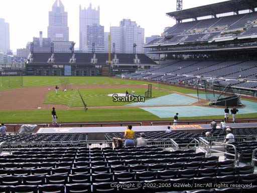 Seat view from section 123 at PNC Park, home of the Pittsburgh Pirates
