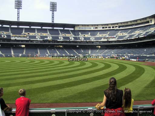 Seat view from section 136 at PNC Park, home of the Pittsburgh Pirates
