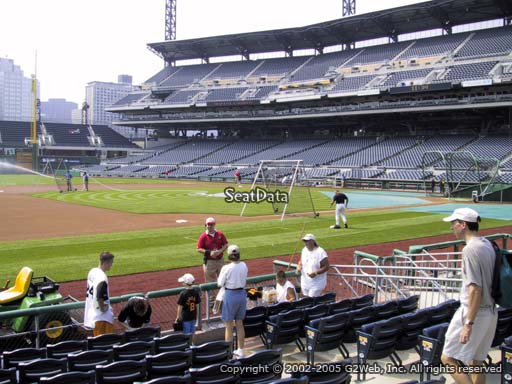 Seat view from section 25 at PNC Park, home of the Pittsburgh Pirates