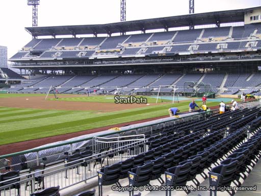 Seat view from section 28 at PNC Park, home of the Pittsburgh Pirates