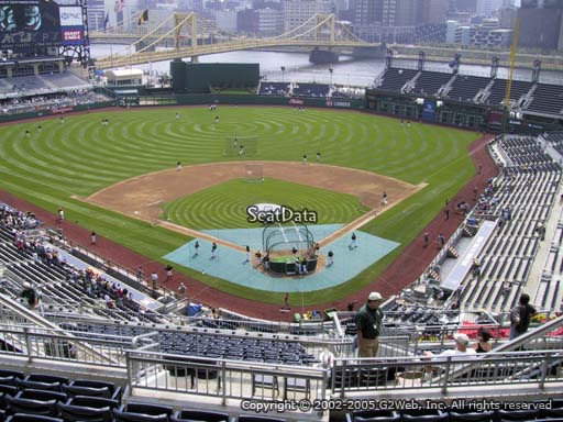 Seat view from section 317 at PNC Park, home of the Pittsburgh Pirates