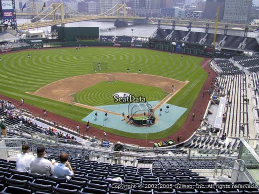 Seat view from section 318 at PNC Park, home of the Pittsburgh Pirates