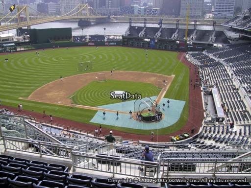 Seat view from section 319 at PNC Park, home of the Pittsburgh Pirates