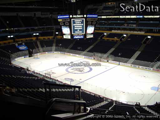 Seat view from section 217 at Bridgestone Arena, home of the Nashville Predators