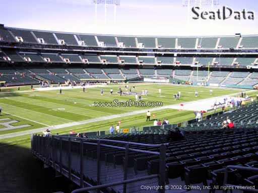 Seat view from section 150 at Oakland Coliseum, home of the Oakland Raiders