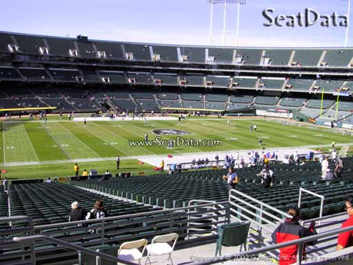 Seat view from section 246 at Oakland Coliseum, home of the Oakland Raiders