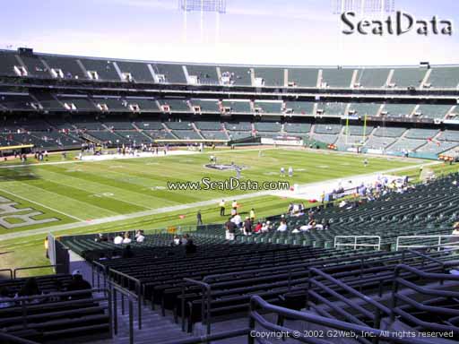 Seat view from section 249 at Oakland Coliseum, home of the Oakland Raiders