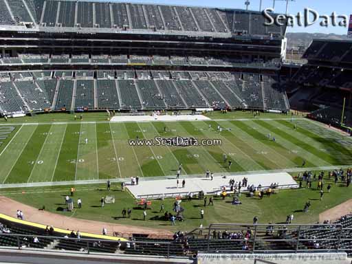 Seat view from section 319 at Oakland Coliseum, home of the Oakland Raiders