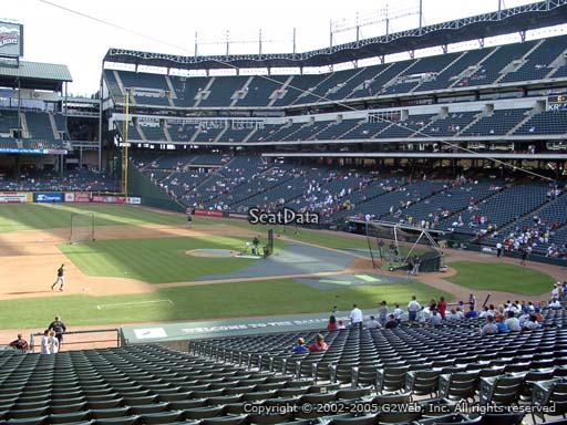Seat view from section 119 at Globe Life Park in Arlington, home of the Texas Rangers