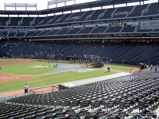 Seat view from section 17 at Globe Life Park in Arlington, home of the Texas Rangers
