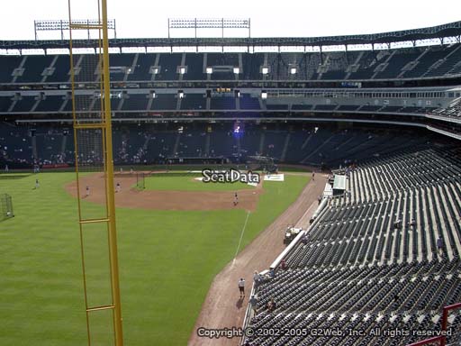 Seat view from section 208 at Globe Life Park in Arlington, home of the Texas Rangers