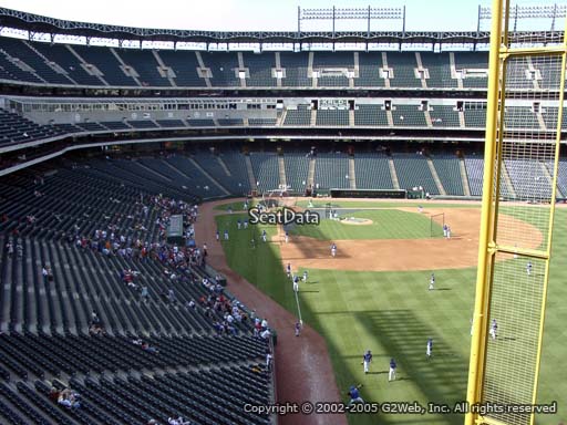 Seat view from section 245 at Globe Life Park in Arlington, home of the Texas Rangers