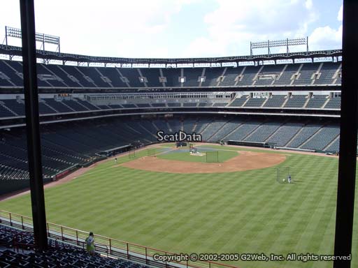 Seat view from section 252 at Globe Life Park in Arlington, home of the Texas Rangers