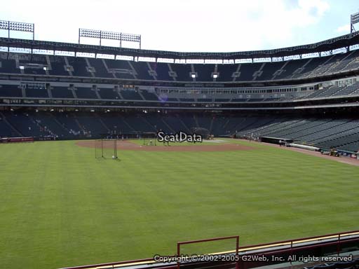 Seat view from section 3 at Globe Life Park in Arlington, home of the Texas Rangers