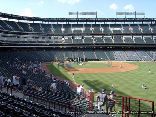 Seat view from section 42 at Globe Life Park in Arlington, home of the Texas Rangers