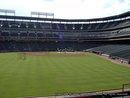 Seat view from section 5 at Globe Life Park in Arlington, home of the Texas Rangers