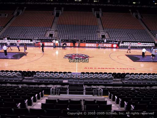 Seat view from section 108 at Scotiabank Arena, home of the Toronto Raptors