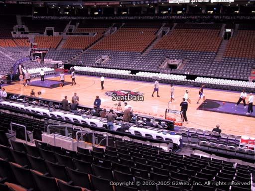 Seat view from section 118 at Scotiabank Arena, home of the Toronto Raptors