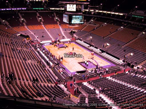 Seat view from section 317 at Scotiabank Arena, home of the Toronto Raptors