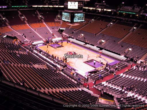 Seat view from section 318 at Scotiabank Arena, home of the Toronto Raptors