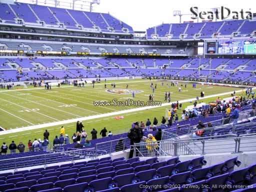 View from Section 105 at M&T Bank Stadium, Home of the Baltimore Ravens
