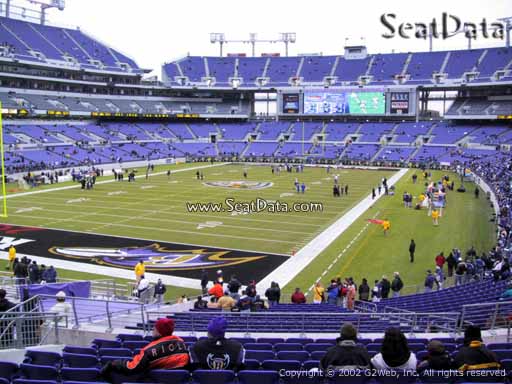 View from Section 109 at M&T Bank Stadium, Home of the Baltimore Ravens