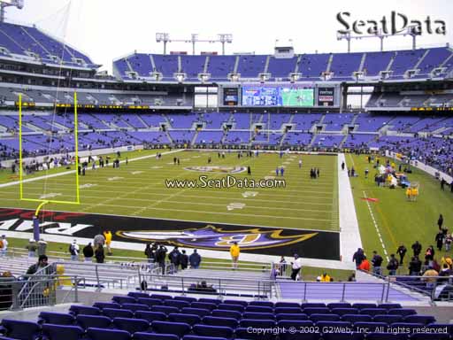 View from Section 111 at M&T Bank Stadium, Home of the Baltimore Ravens