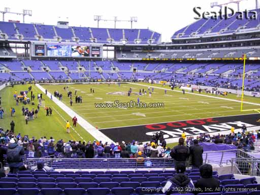 View from Section 117 at M&T Bank Stadium, Home of the Baltimore Ravens
