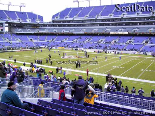 View from Section 123 at M&T Bank Stadium, Home of the Baltimore Ravens