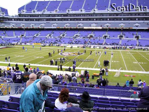 View from Section 125 at M&T Bank Stadium, Home of the Baltimore Ravens