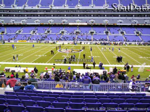 View from Section 126 at M&T Bank Stadium, Home of the Baltimore Ravens