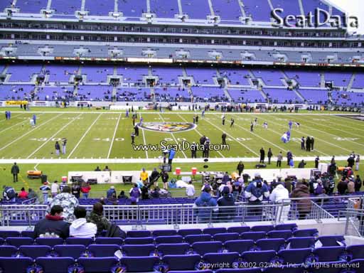 View from Section 127 at M&T Bank Stadium, Home of the Baltimore Ravens