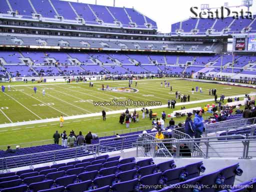 View from Section 130 at M&T Bank Stadium, Home of the Baltimore Ravens