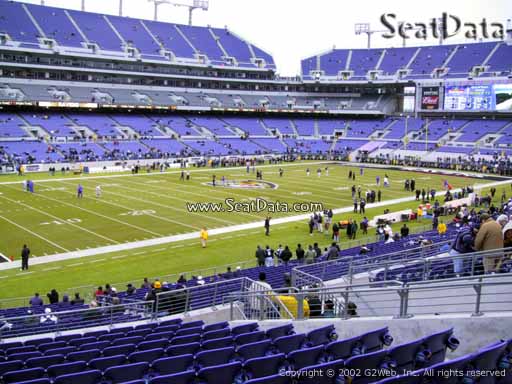 View from Section 132 at M&T Bank Stadium, Home of the Baltimore Ravens