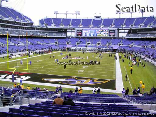 View from Section 138 at M&T Bank Stadium, Home of the Baltimore Ravens