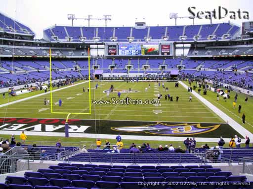 View from Section 139 at M&T Bank Stadium, Home of the Baltimore Ravens