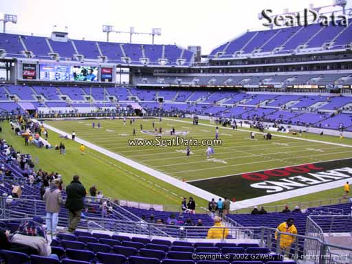 View from Section 145 at M&T Bank Stadium, Home of the Baltimore Ravens
