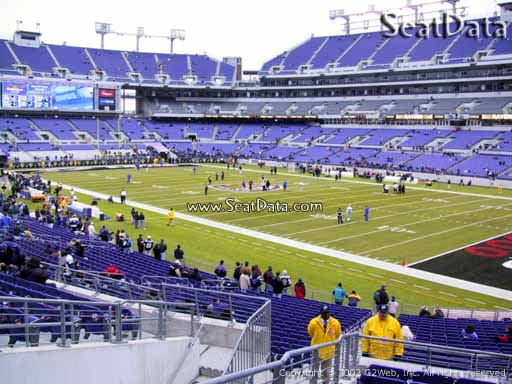 View from Section 147 at M&T Bank Stadium, Home of the Baltimore Ravens