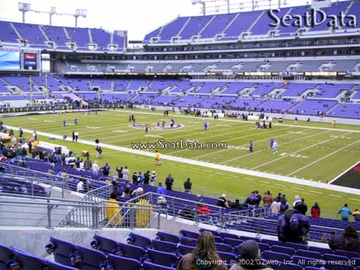 View from Section 148 at M&T Bank Stadium, Home of the Baltimore Ravens